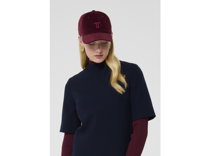 Casquette Carole Bordeaux en Coton
