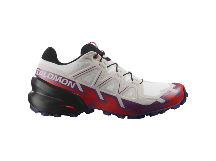 Speedcross 6 White Sparkling Grape Fiery Red