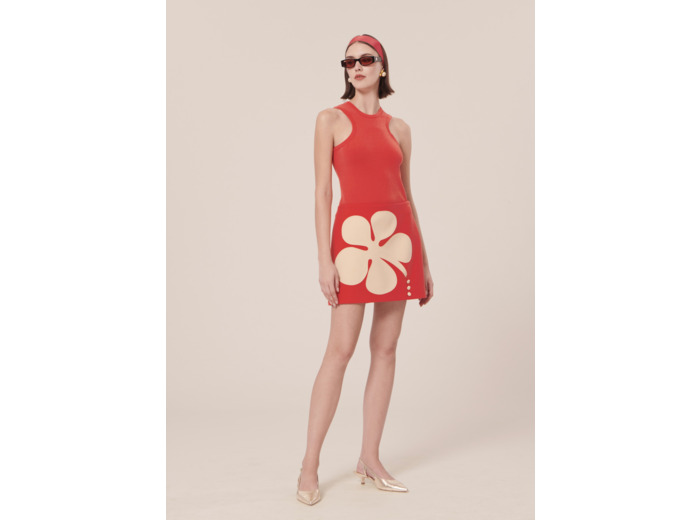 Jupe Joaba Corail en Polyester