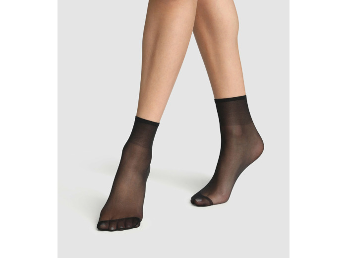 Lot de 2 socquettes noires irisées Sublim 14D