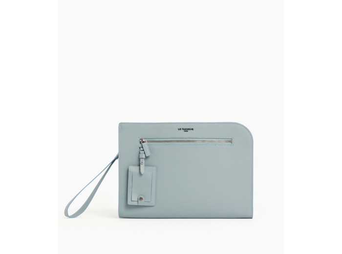 Pochette 13" Emile en cuir signature T