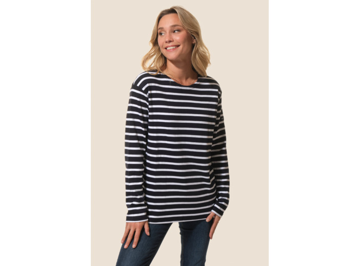 Marinière épaisse manches longues femme Cordage