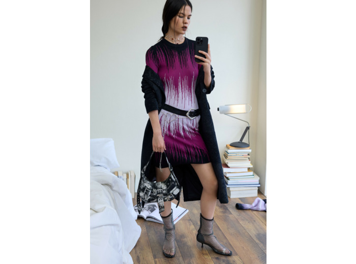 Robe À Manches Longues En Tricot – Femme