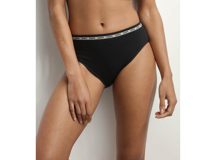 Slip femme en modal polyamide sans couture Noir Dim Icons Seamless