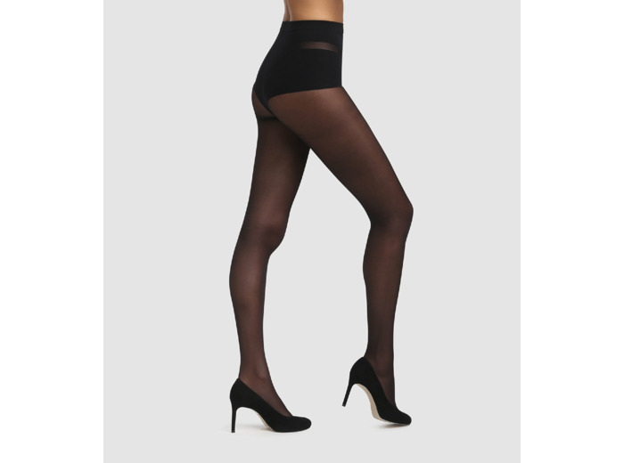 Collant noir Diam's Ventre Plat 25D