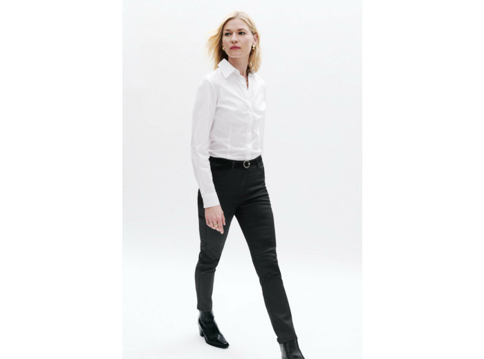 Pantalon tony effet enduit