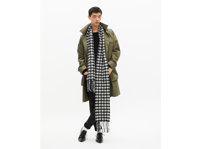 Parka à capuche kaki kaki