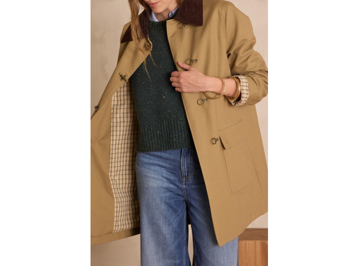 Trench long en coton DANAE