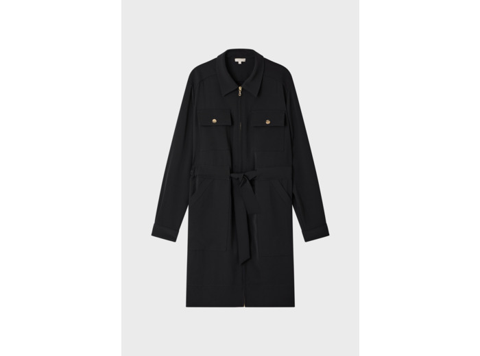 Robe courte zippée à col -SORAYA