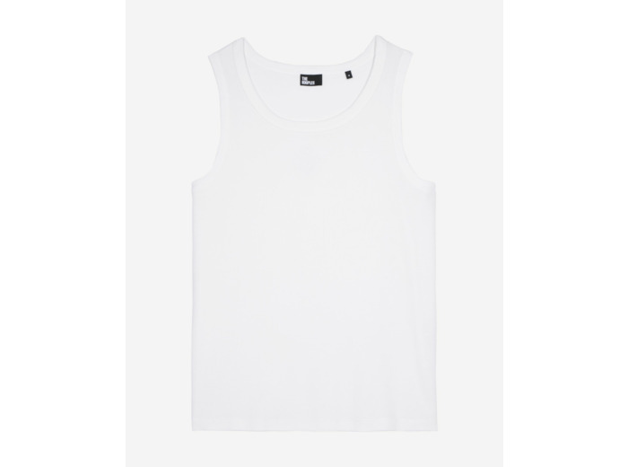 Débardeur avec broderie blason blanc white