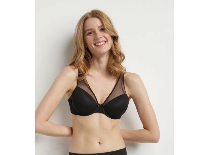 Soutien-gorge ampliforme invisible noir Generous Limited Edition Dim