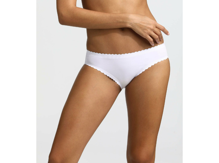 Culotte blanche en microfibre Body Touch Dim