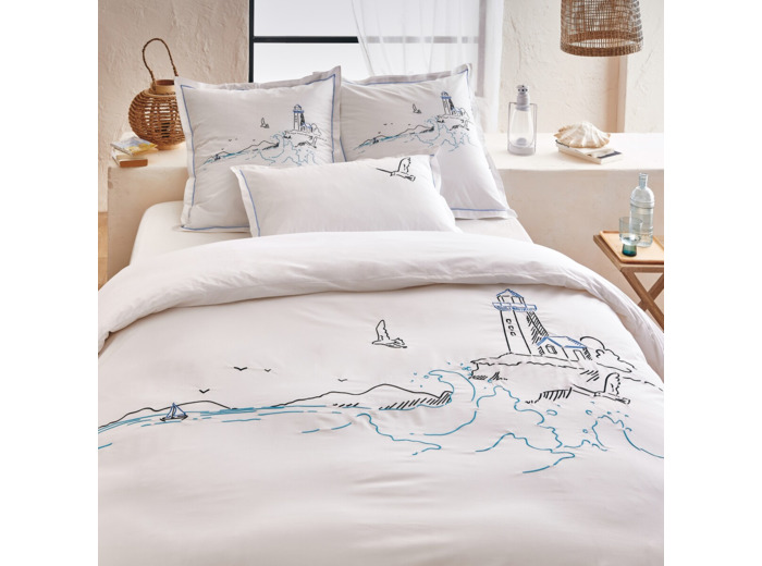 Linge de lit brodé | Collection Phare | Tradition des Vosges