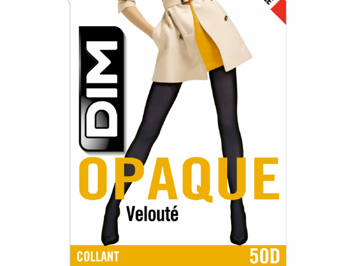 Collant gris charbon opaque veloulé Style 50D