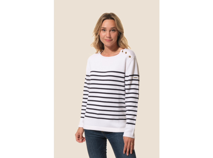 Pull Marinière femme col rond Claire