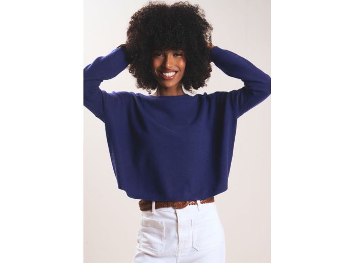 Pull col bateau 100% cachemire