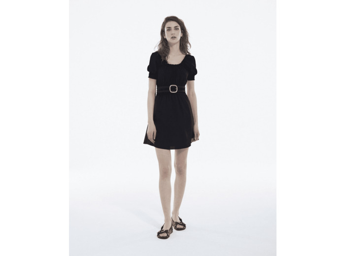 Robe Courte Manche Courte black