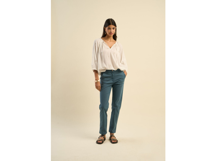 Pantalon chino taille basse