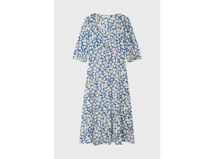 Robe boutonnée à fleurs - EMANUELLA