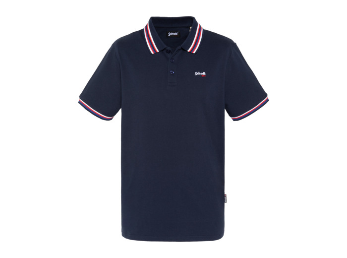 Polo avec liserés tricolores