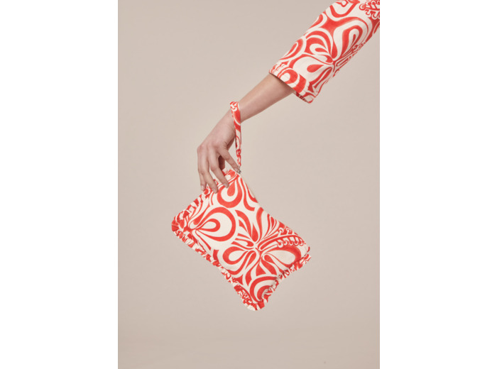 Pochette Sabrina Corail en Coton