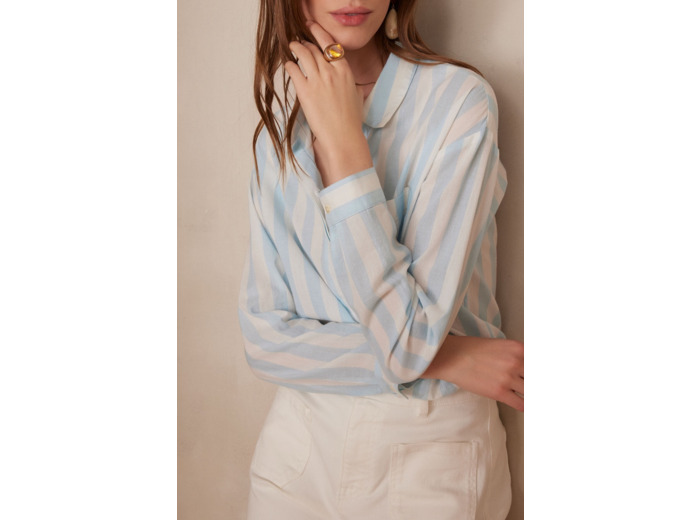 Chemisier MARILOU 100% coton à rayures