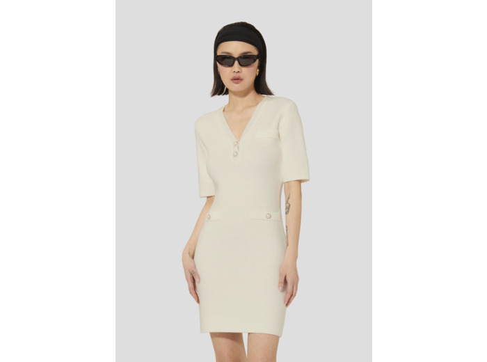 Robe Ruthie Ecru en Viscose