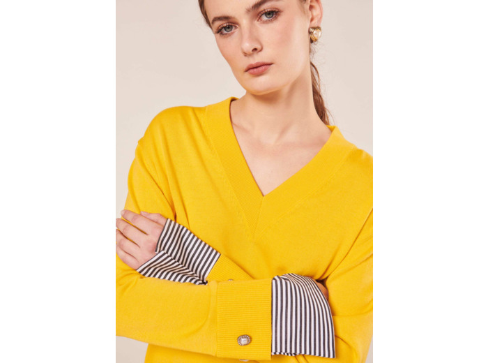 Pull Primrose Jaune en Laine