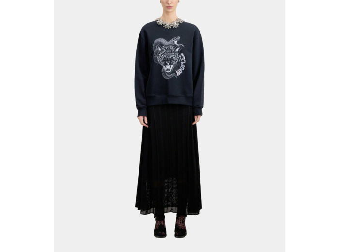 Sweatshirt Avec Print Leo Snake black