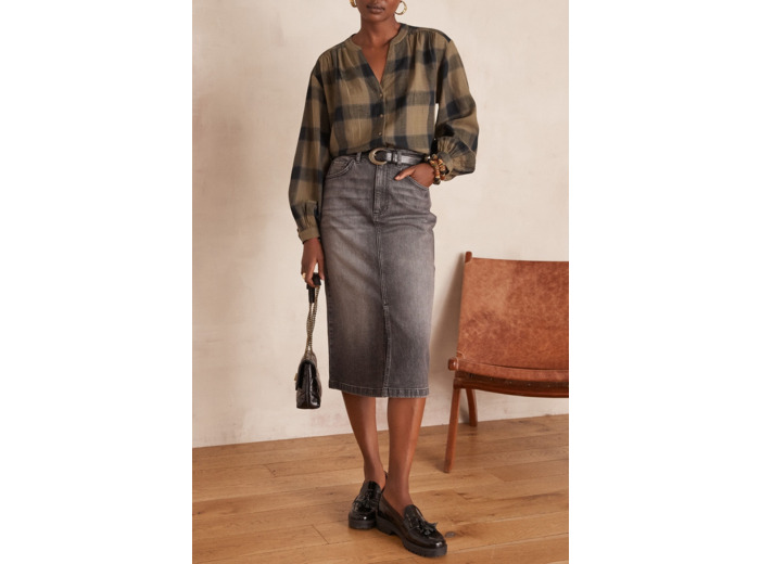 Jupe denim BIRDY en coton