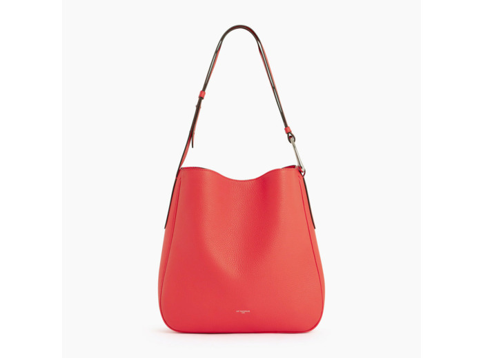 Grand sac hobo Madeleine en cuir grainé