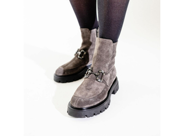 Boots Femme Emy Gris