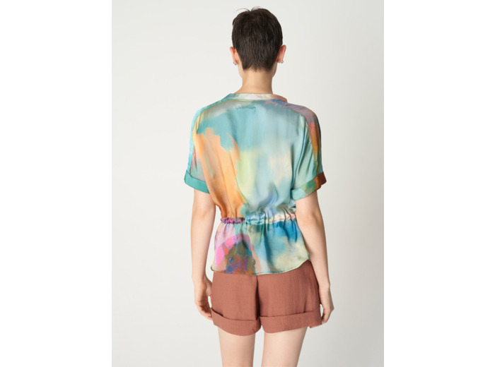 Blouse jasmin malvacea green