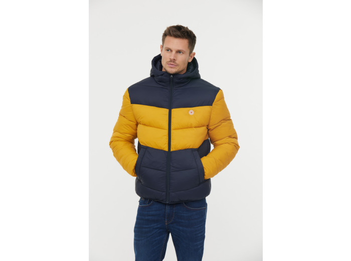 Doudoune en «color block»