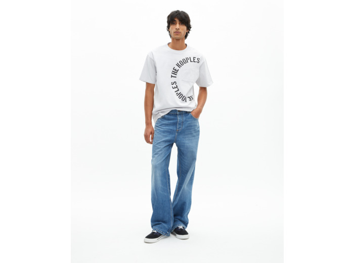 T-shirt avec sérigraphie gris light grey