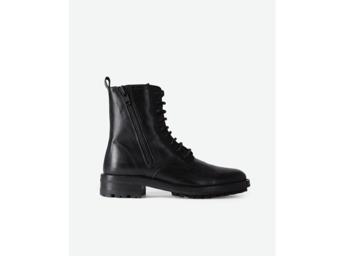 Bottes ranger avec fermeture éclair latérale