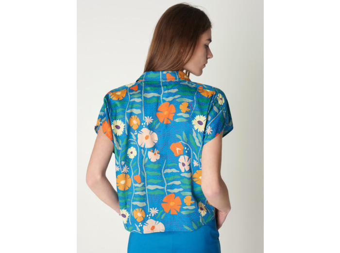 Chemise lana botanic denim