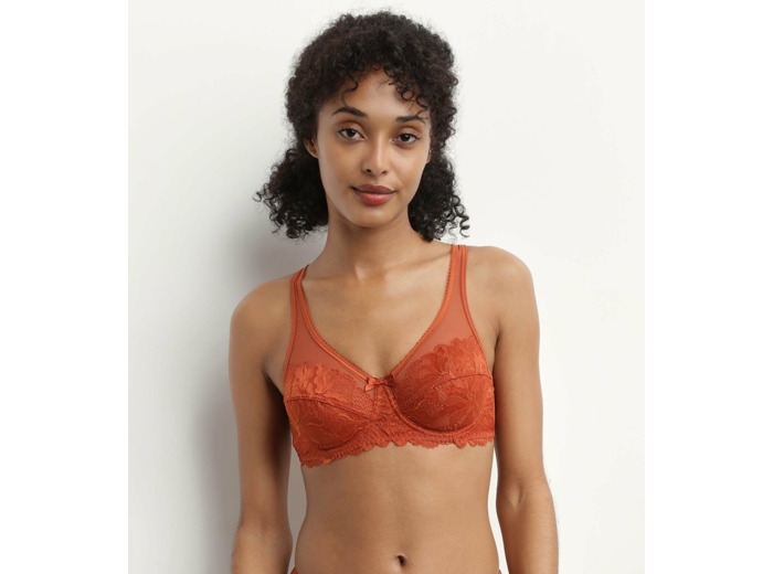 Soutien-gorge emboîtant en dentelle Ocre Generous Essentiel