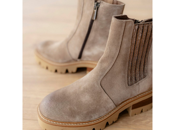 Boots Femme Laurie Taupe