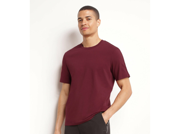 T-shirt de sport homme thermorégulateur en jersey Bordeaux Dim Move