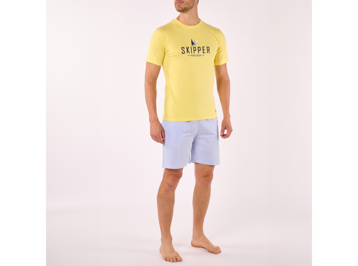 Pyjashort Homme SKIPPER Jaune