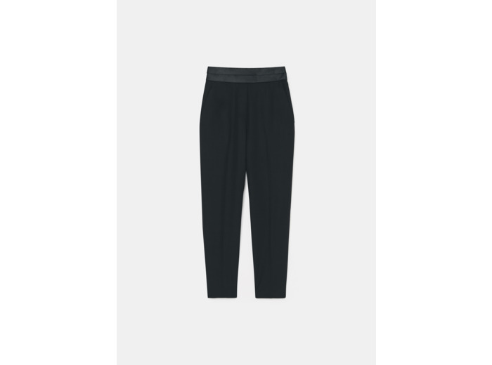 Pantalon Paul Noir en Laine