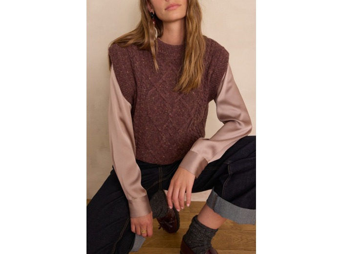 Pull sans manches BALKIS en laine