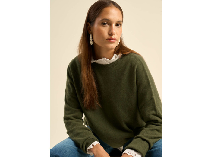 Pull col bateau 100% cachemire