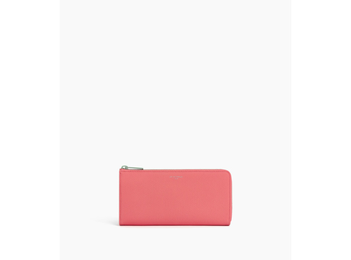 Compagnon zippé Emilie en cuir signature T