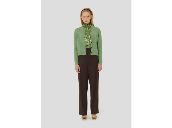 Cardigan Gaspard Amande en Laine Merinos Extrafine