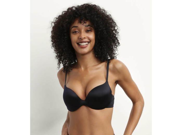 Soutien-gorge femme push-up microfibre Noir Dim Comfort Collection