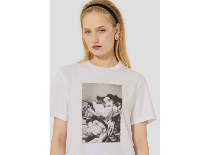 T-Shirt Taratulip Blanc en Coton