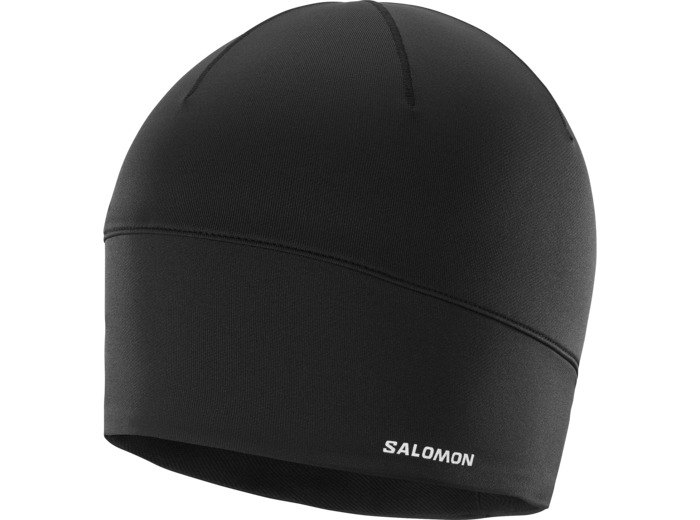 Active Beanie Deep Black Reflective Silver