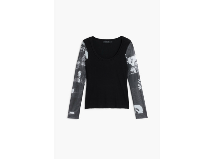 T-Shirt À Manches Longues En Maille – Femme
